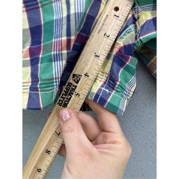 Vintage Polo Ralph Lauren Mens Multicolor Plaid Drawstring Swim Trunks Size 2XL - Picture 7 of 7